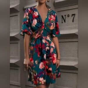 Ruched waistband dress